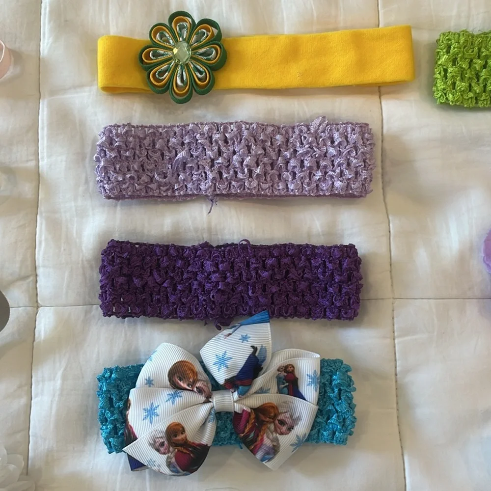 Baby girl hair adornments Bundle of 11